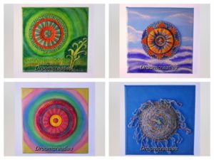 Canvas creaties ~ handgemaakte mandala creaties op geschilderd canvas